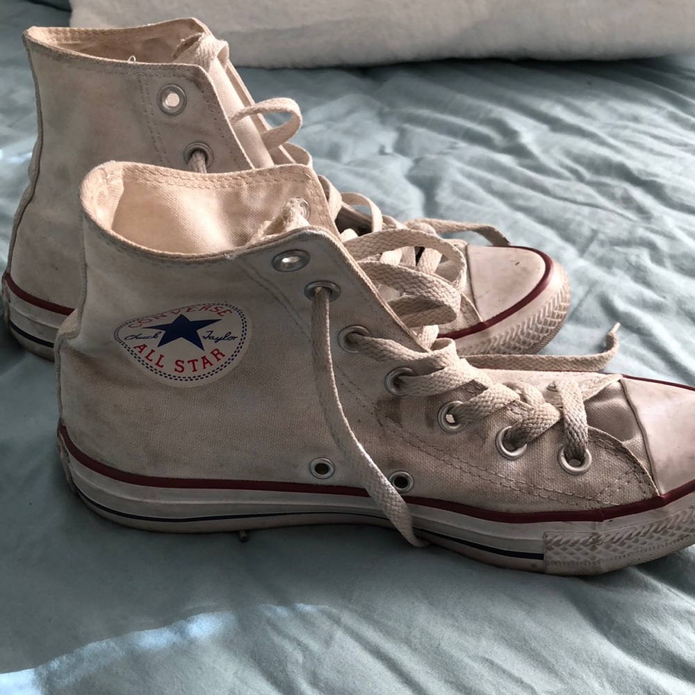 White high top chucks